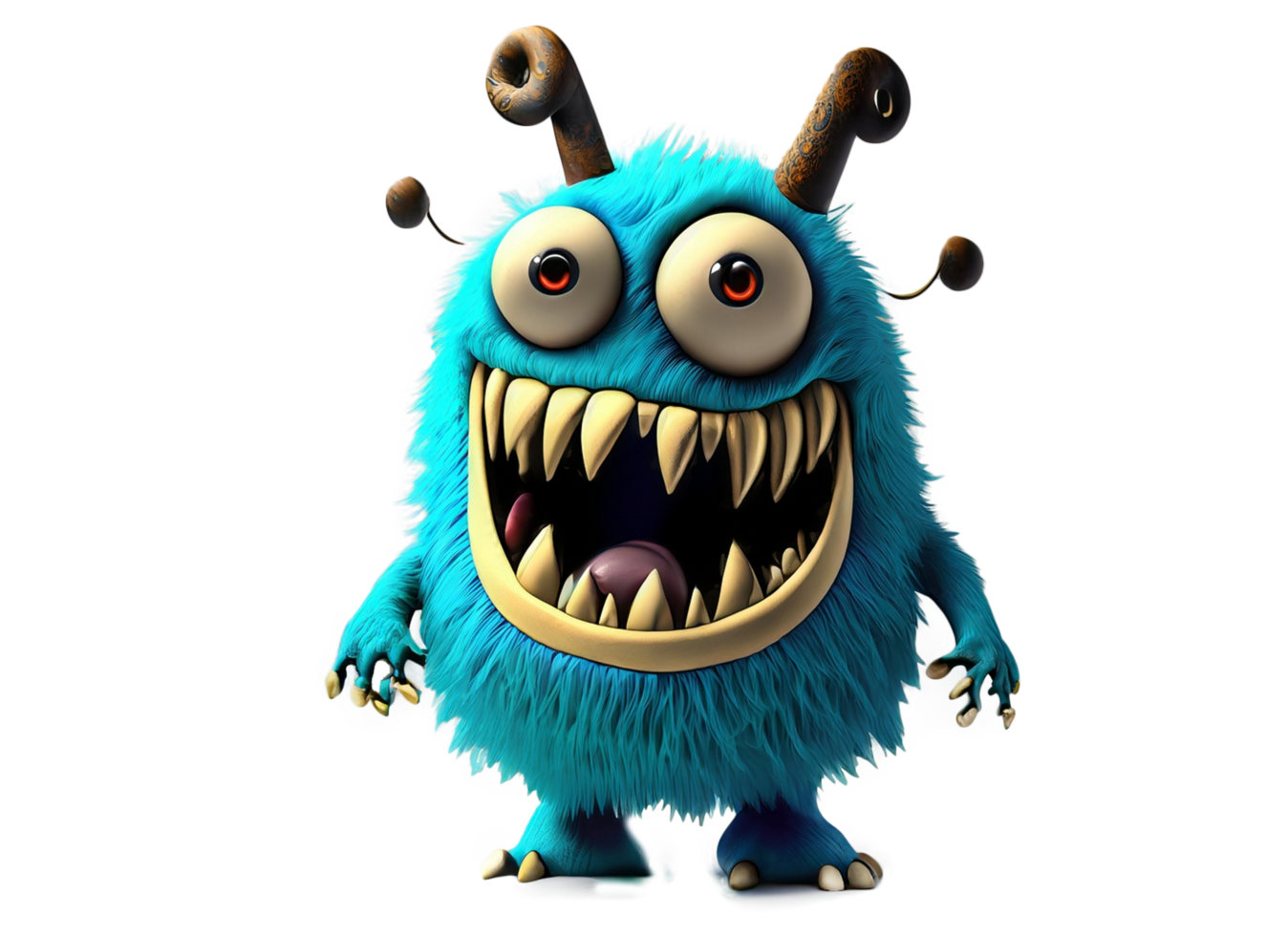 fofa bebê monstro clipart png ai generativo