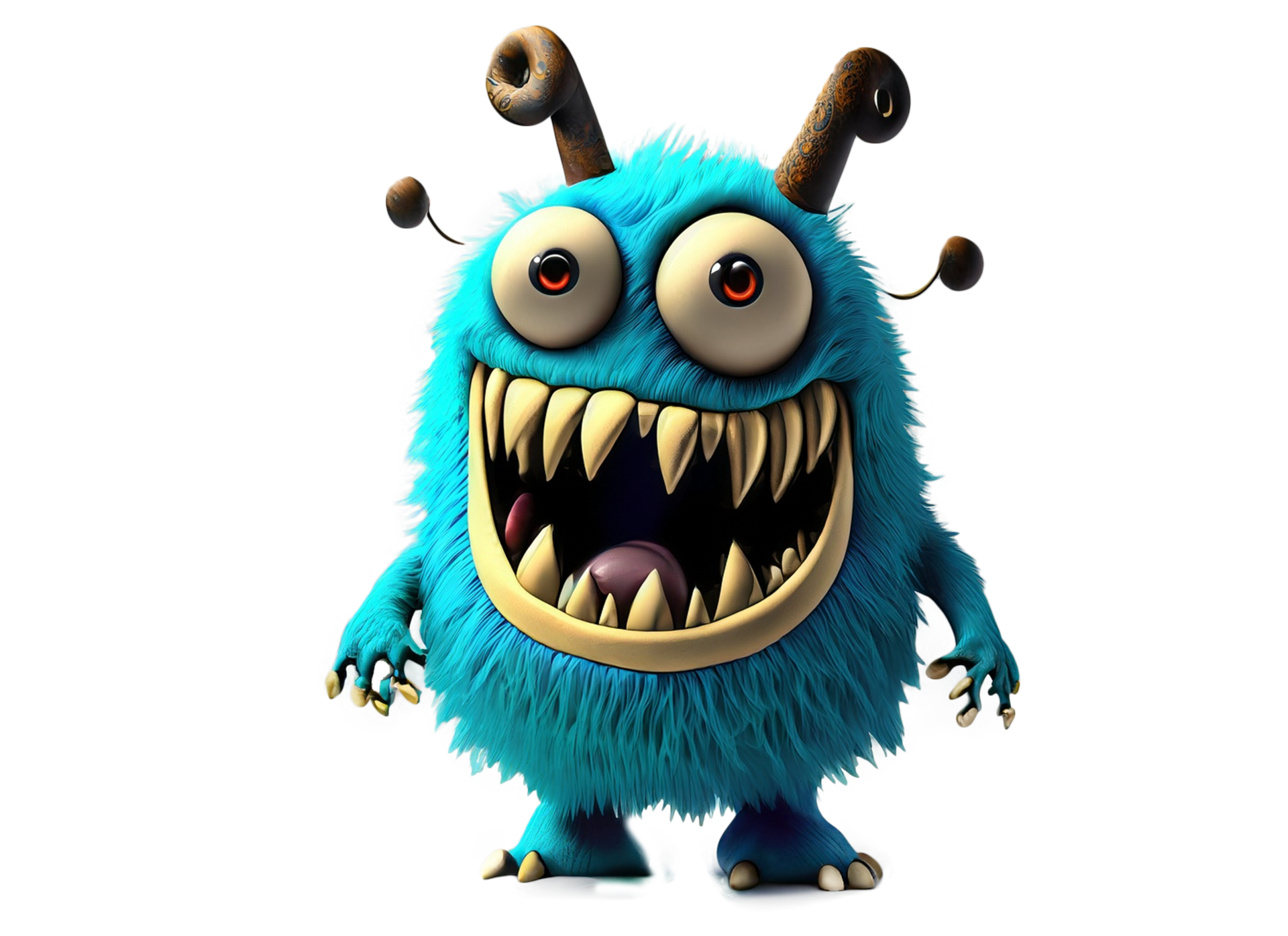 cute baby monster clipart png ai generative 27133001 PNG