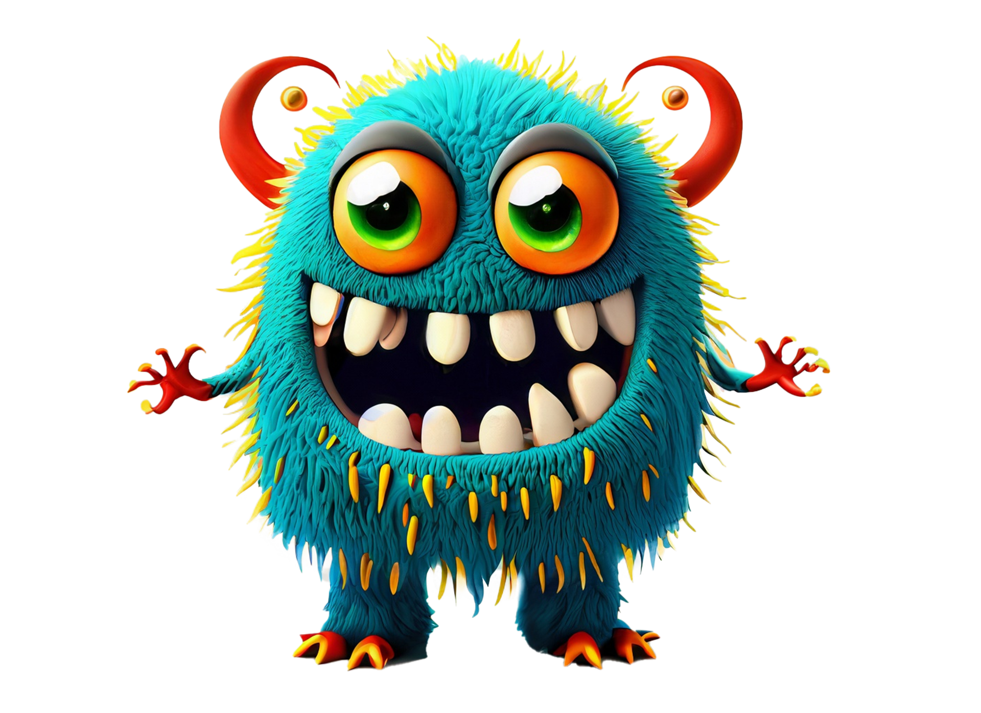 cute baby monster clipart png ai generative 27133004 PNG