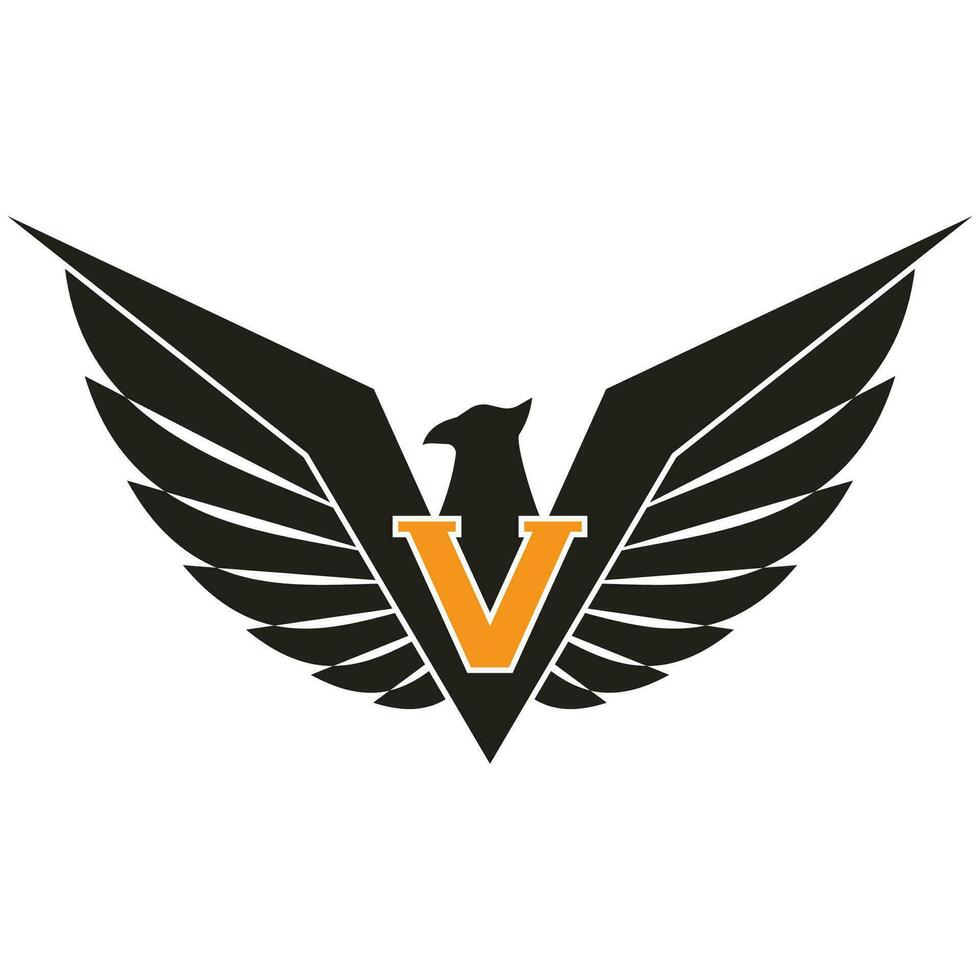 logotipo de alas de águila vector