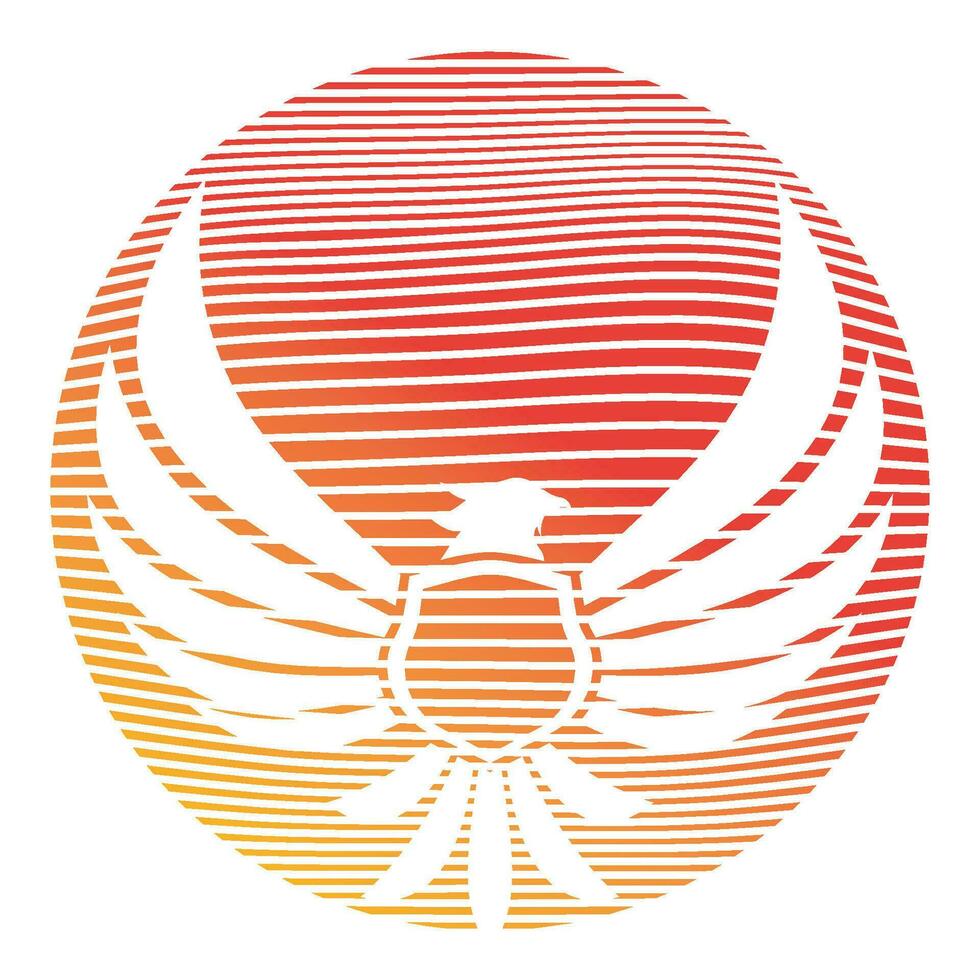 logotipo de alas de águila vector