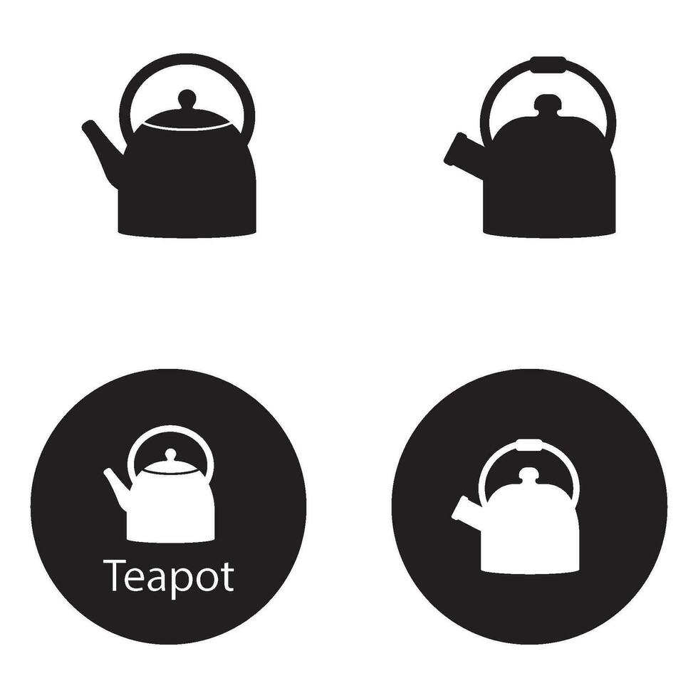 teapot icon vector