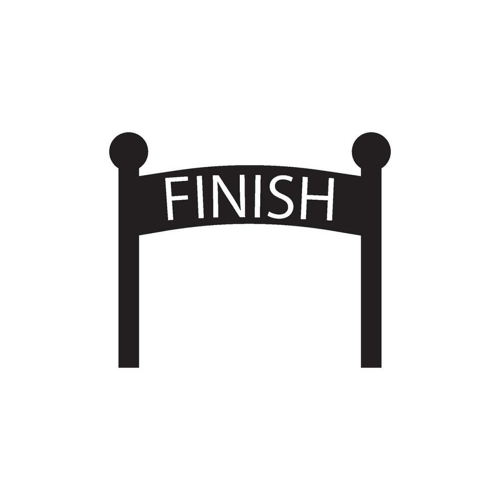 start finish icon vector