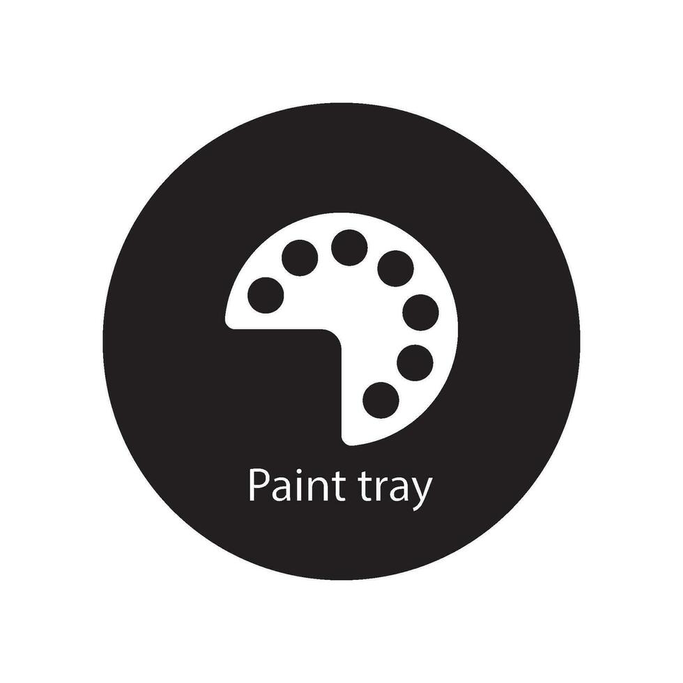 paint tray icon vector