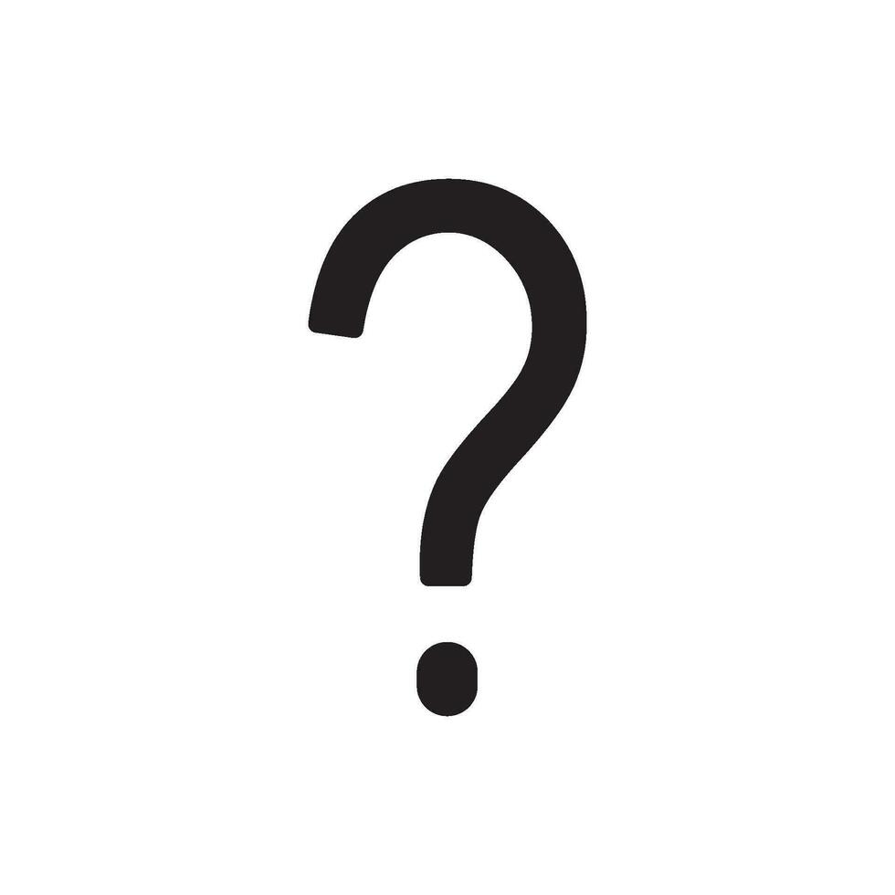 question mark icon vector