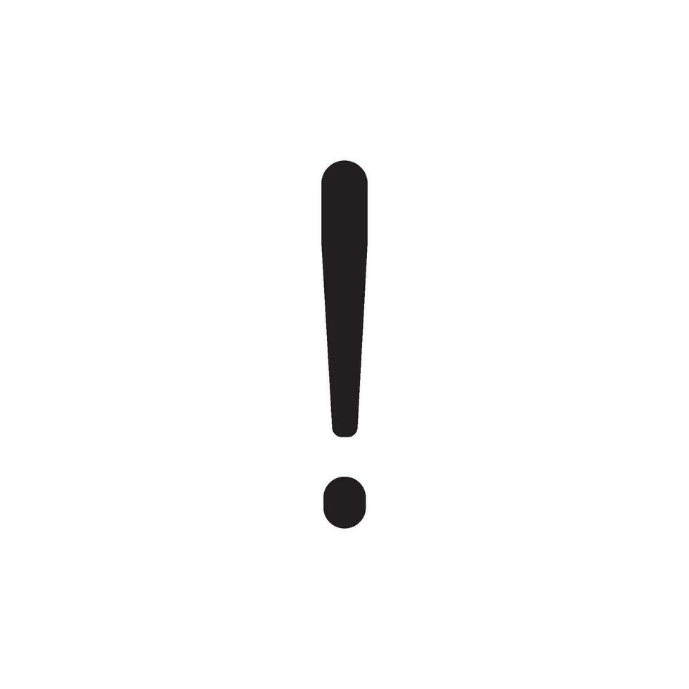 exclamation mark icon vector