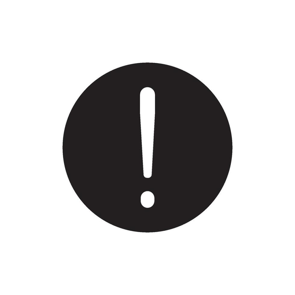 exclamation mark icon vector