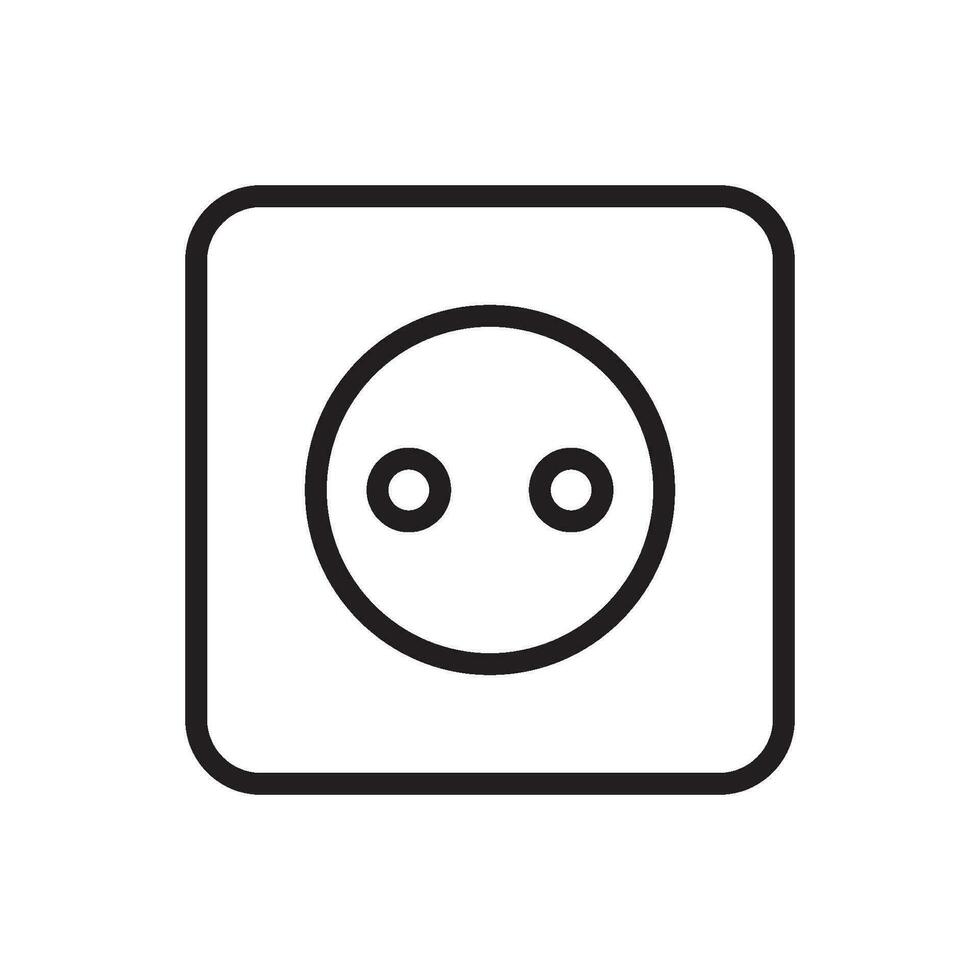 socket icon vector