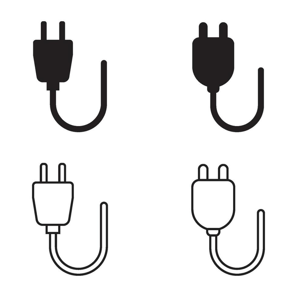 plug socket icon vector