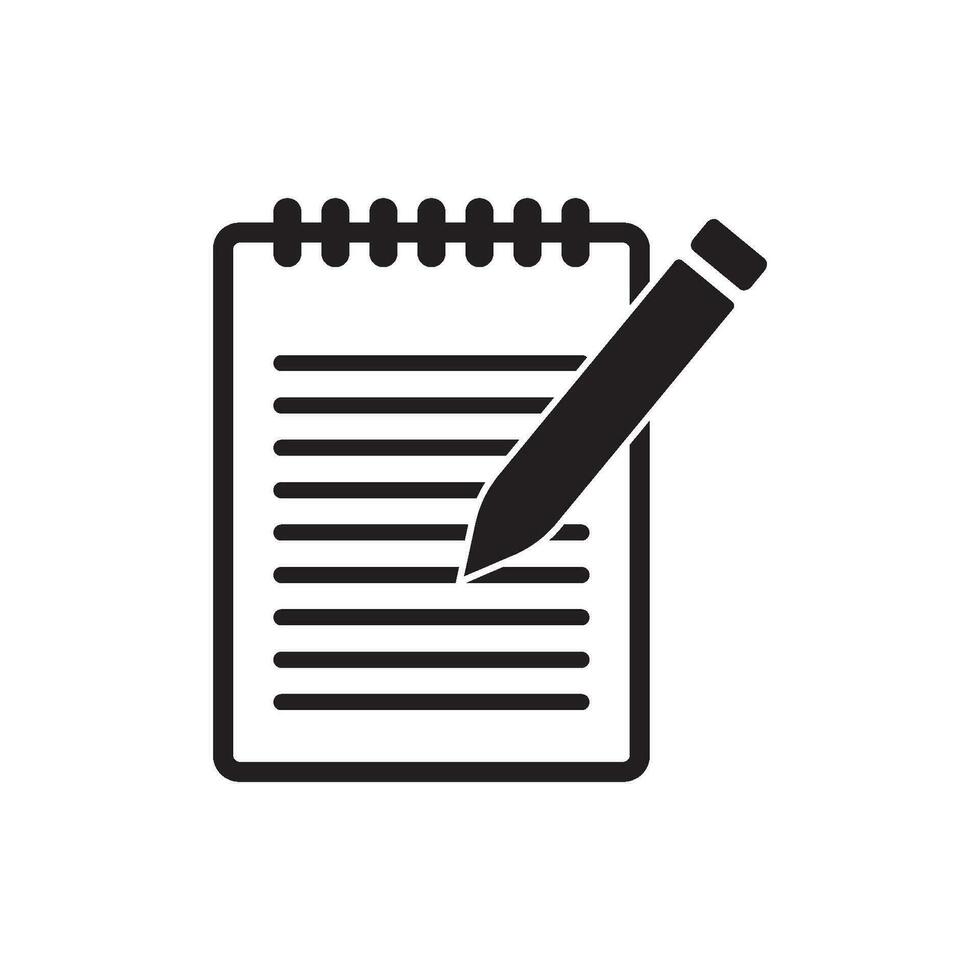 notepad icon vector