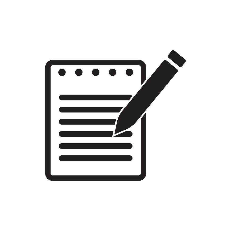 notepad icon vector