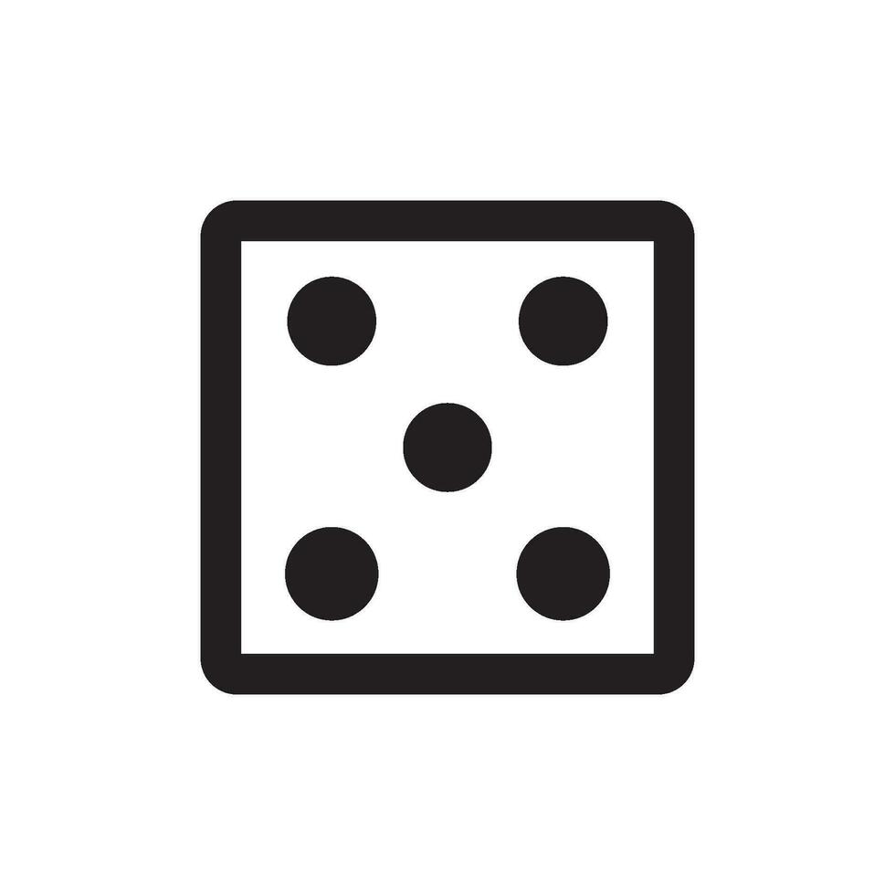 dice icon vector