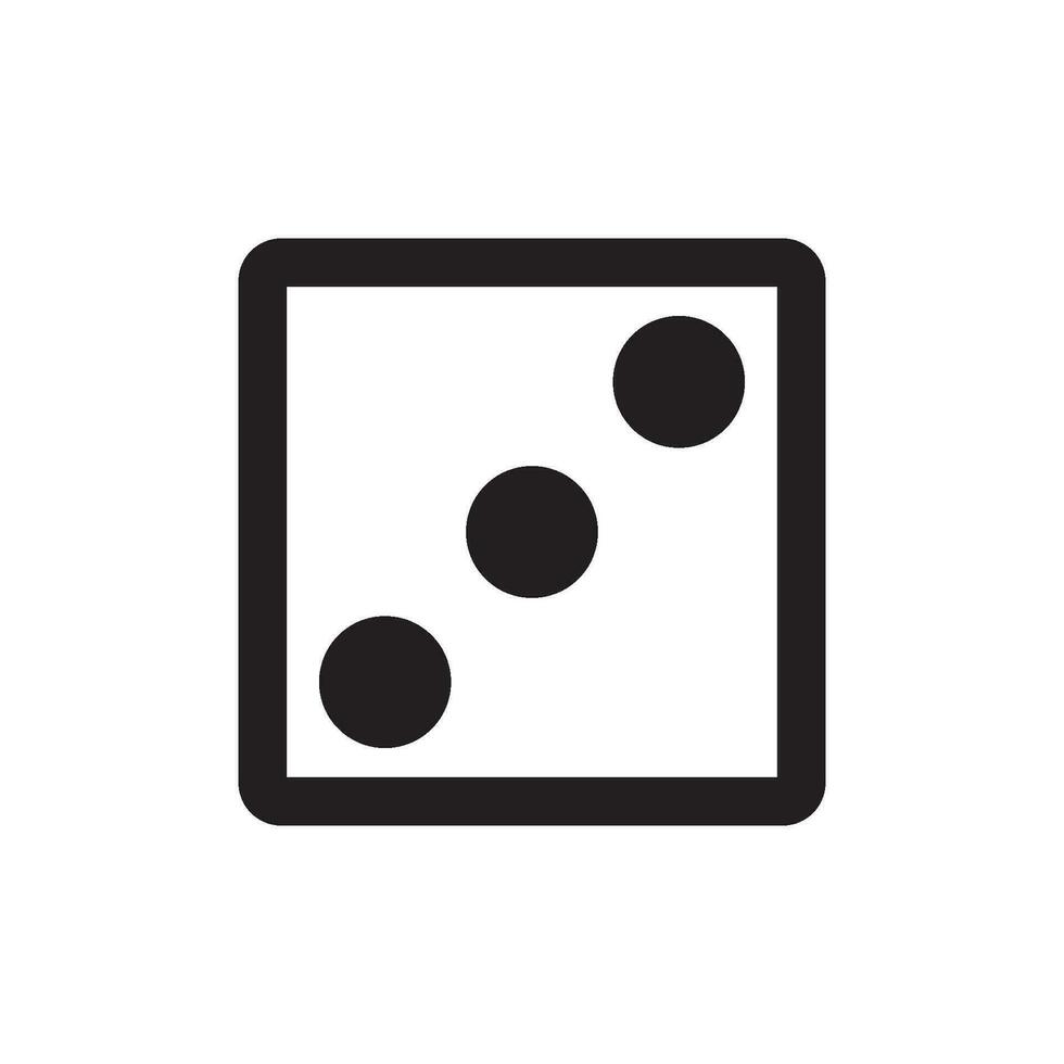 dice icon vector