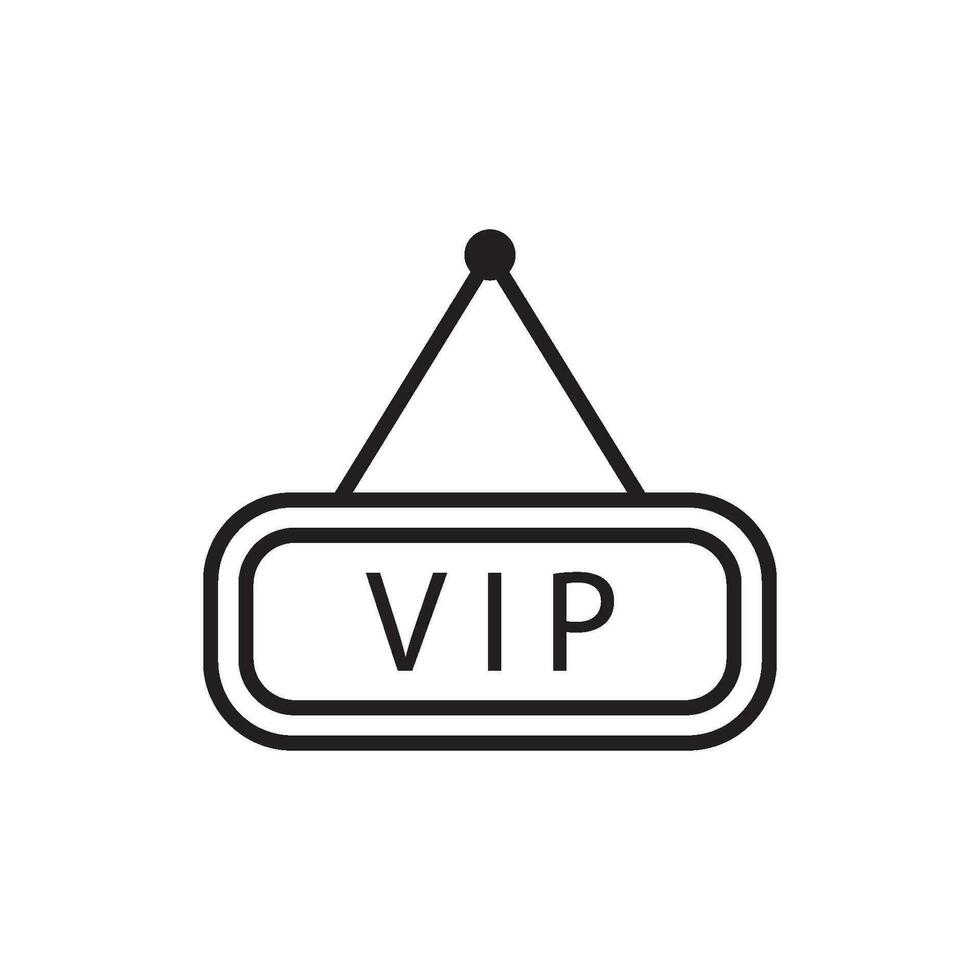 VIP icono vector