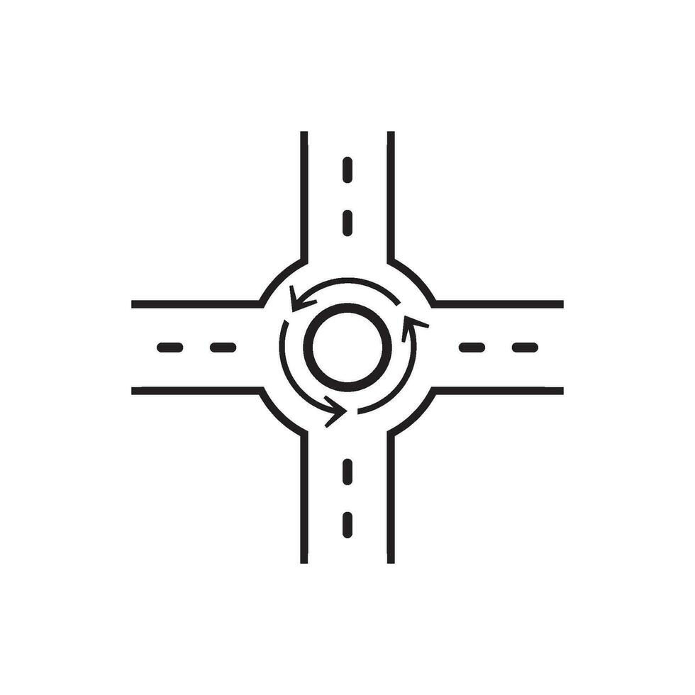 vector de icono de carretera