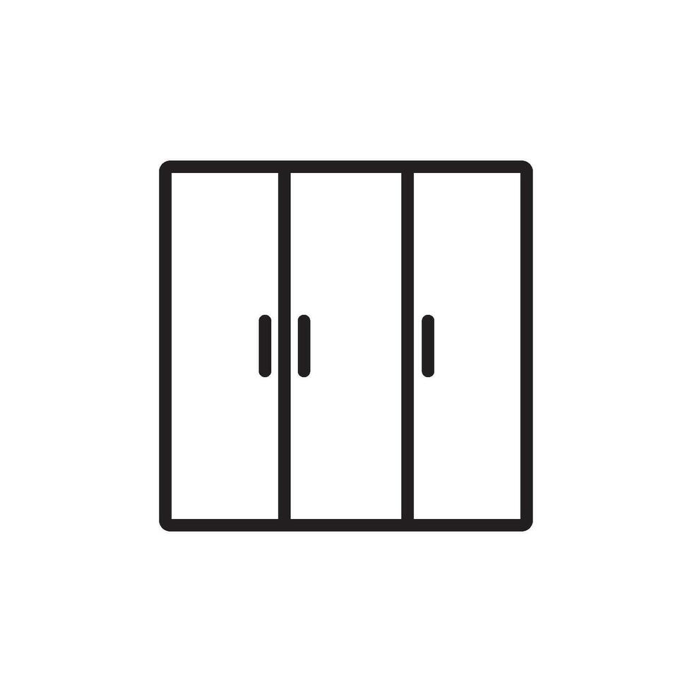 cupboard icon vector