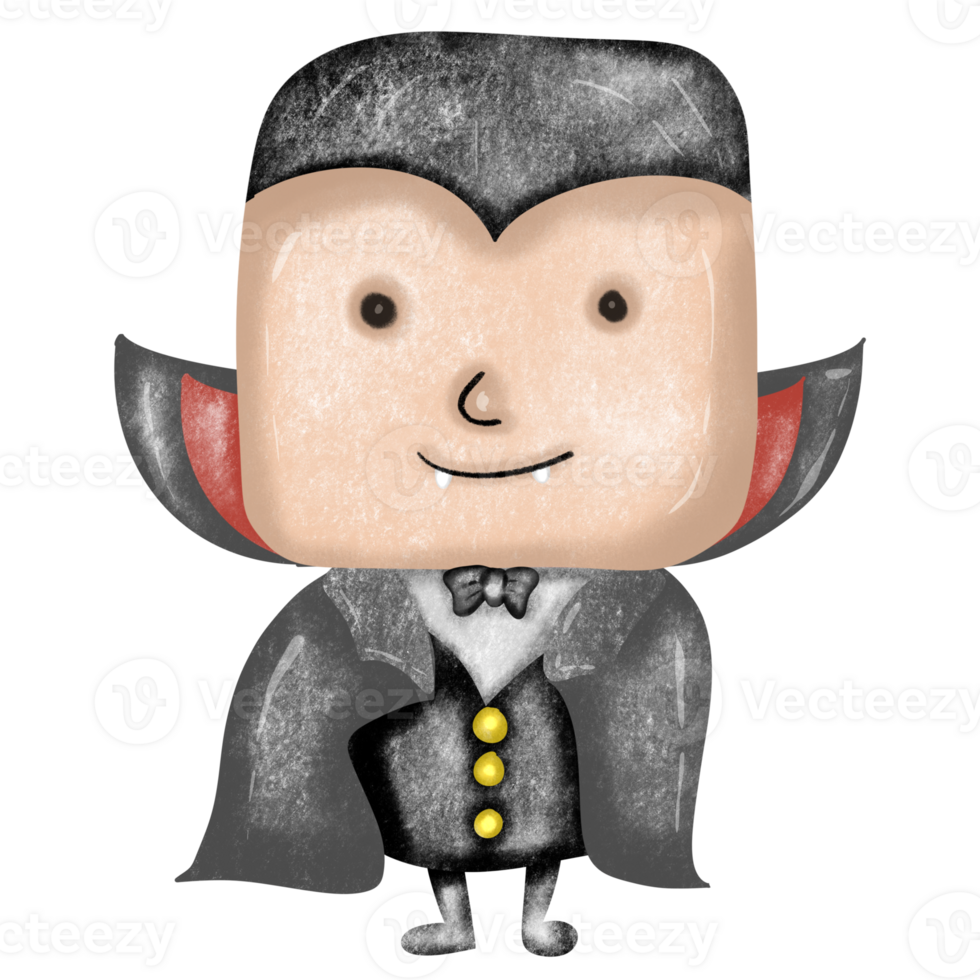 Herr Dracula, Halloween Illustration, png. png