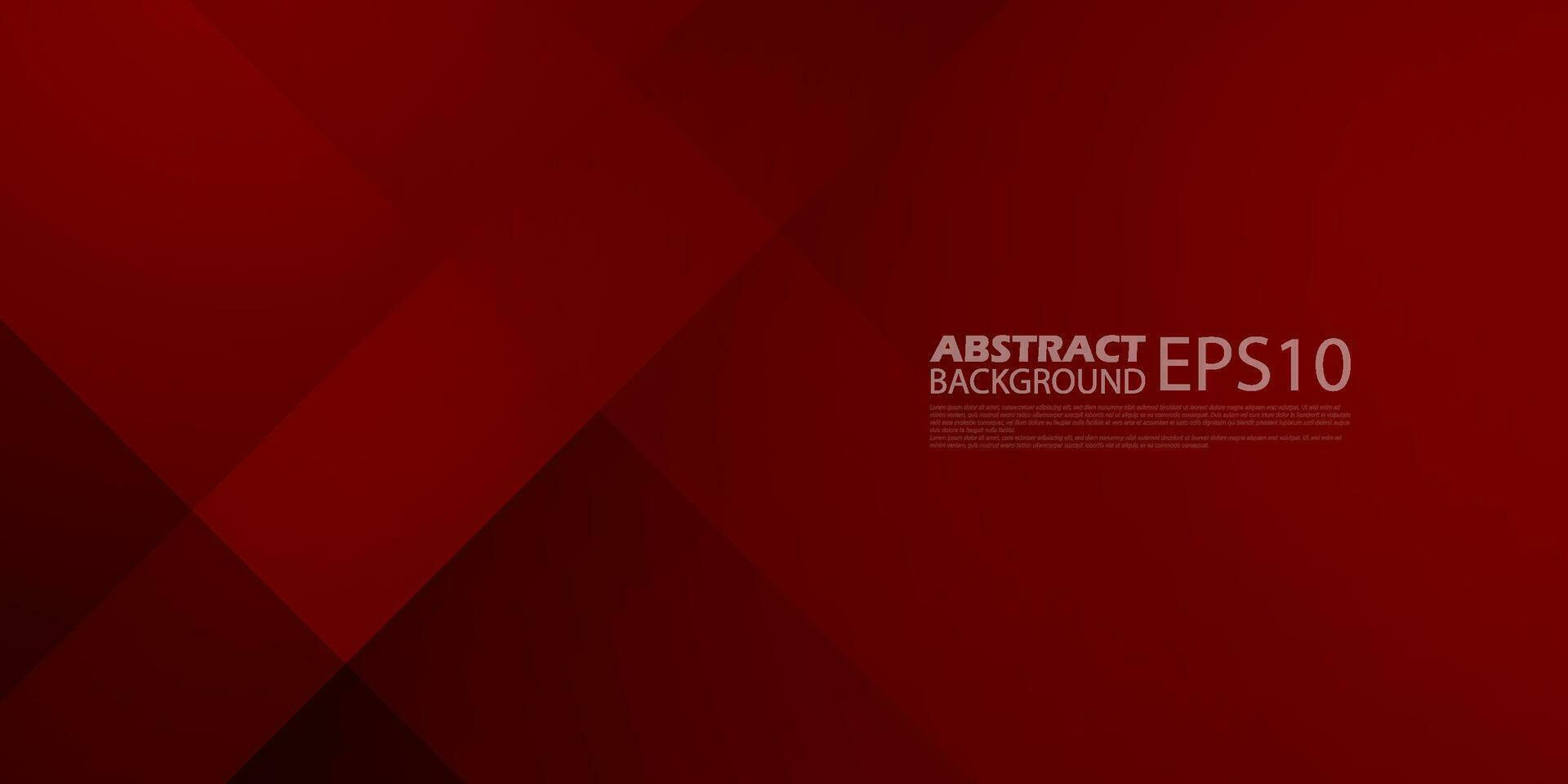 Abstract simple dark red gradient illustration background with clean look overlap square with shadow pattern. Cool design and luxury. Eps10 vector