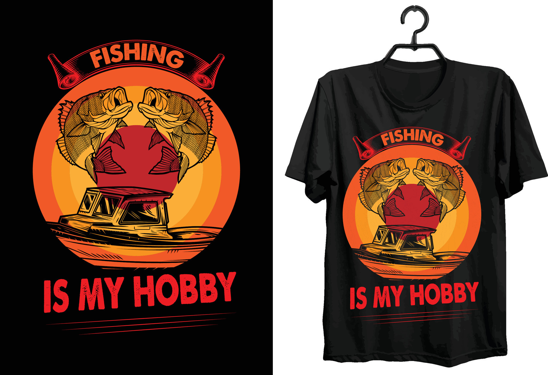 Fishing T-shirt Design. Typography, Custom, Vector t-shirt design