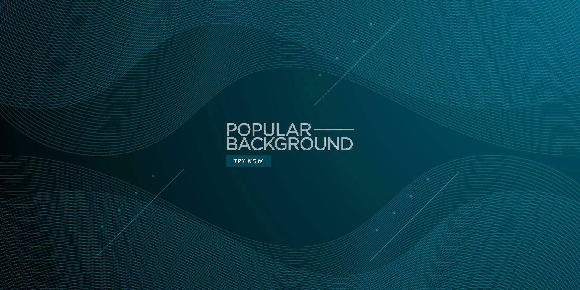 Abstract dark blue green background with wave lines. Modern  and simple illustration technology. Vector Eps10
