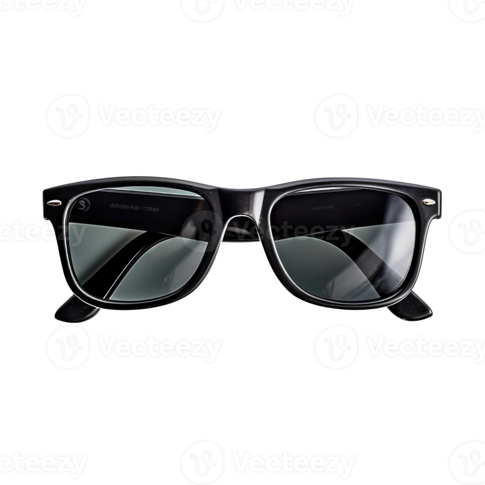 Black sunglasses isolated on transparent white background. png
