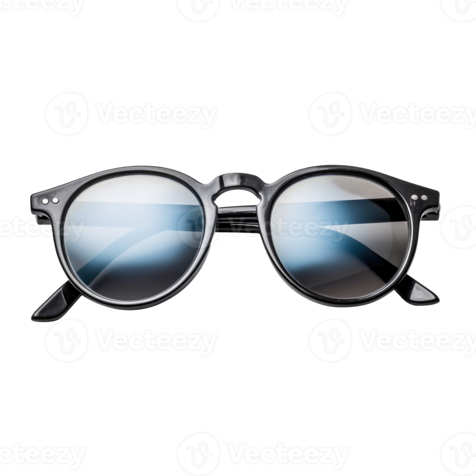 Black sunglasses isolated on transparent white background. png