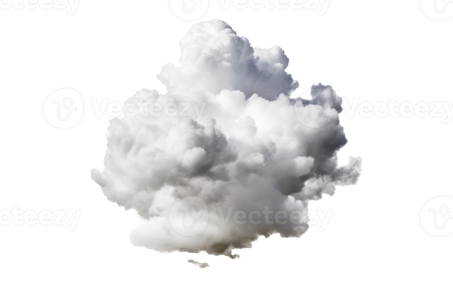 Cloud isolated on white background. png