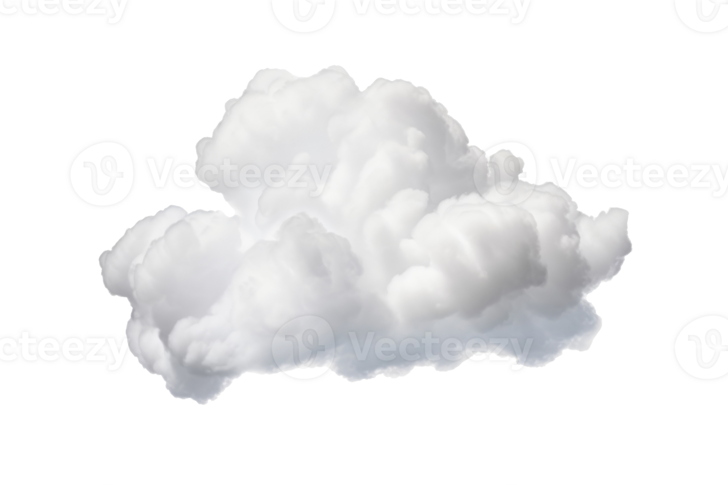 Cloud isolated on white background. png
