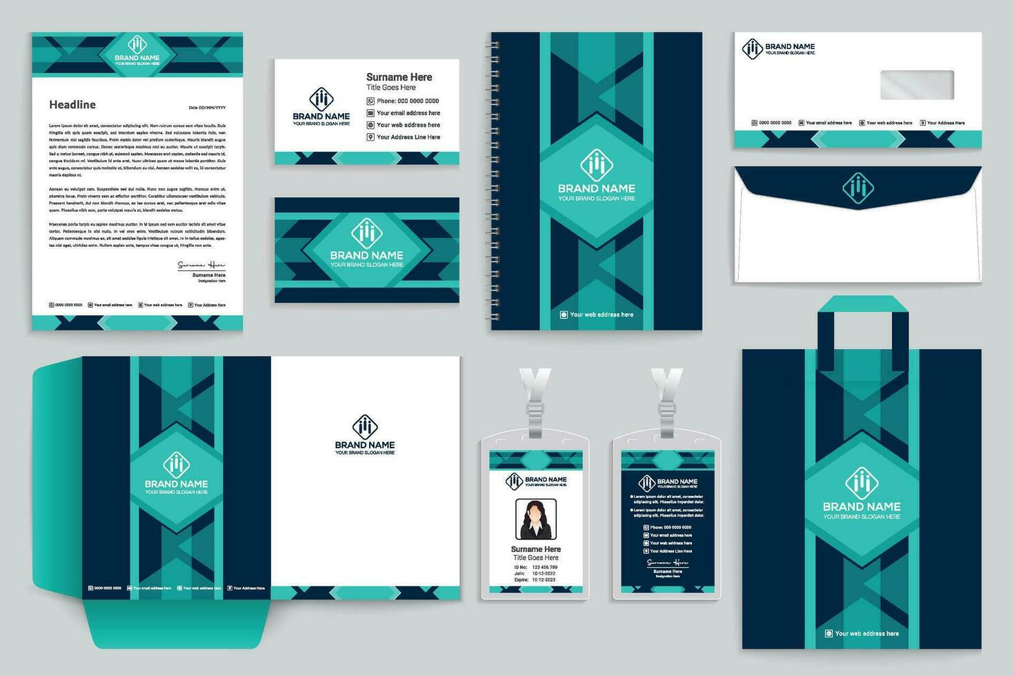 brand identity design vector