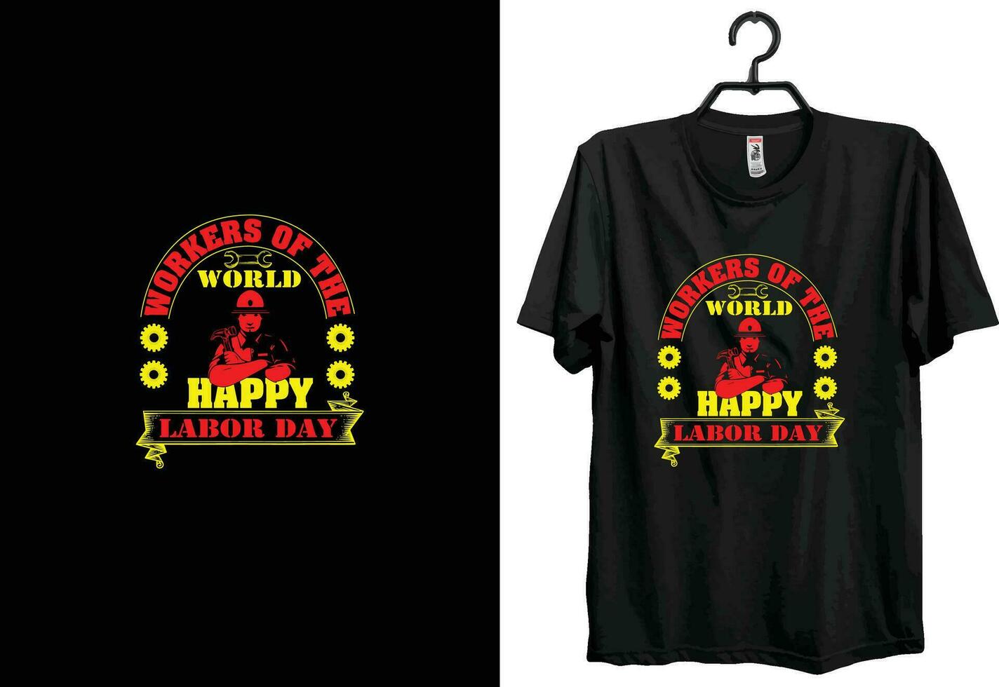 Labor Day t-shirt design. Typography, Custom, Vector t-shirt design. World labor day t-shirt design