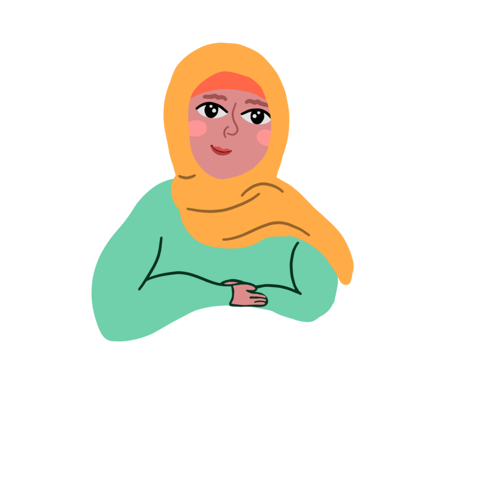 Lächeln Hijab Mädchen png