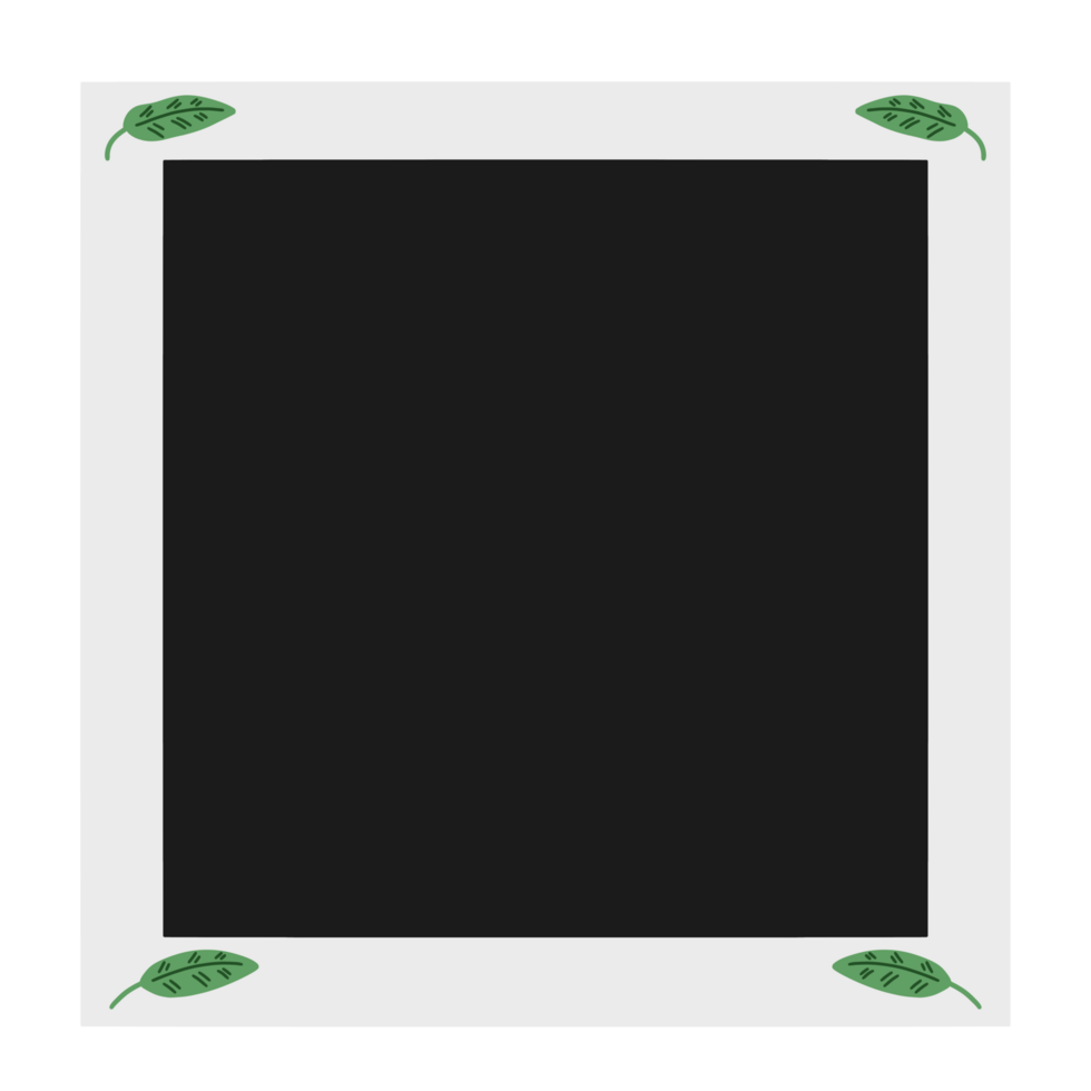 Polaroid paper frame png