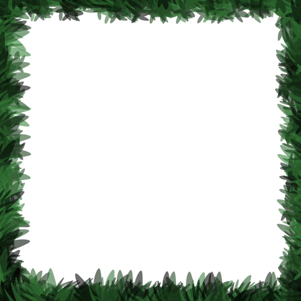 Leaf frame green aesthetic png