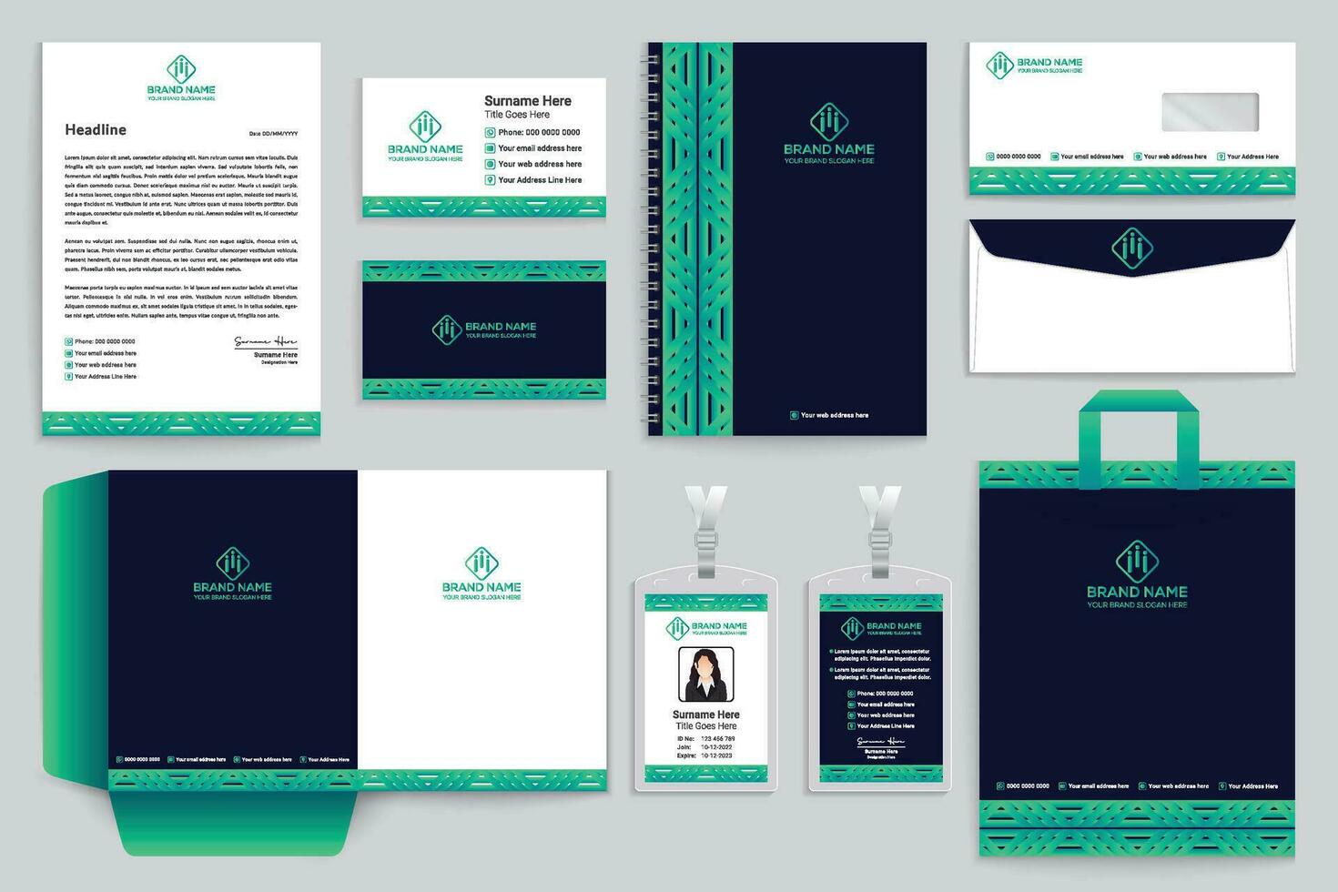 brand identity design vector