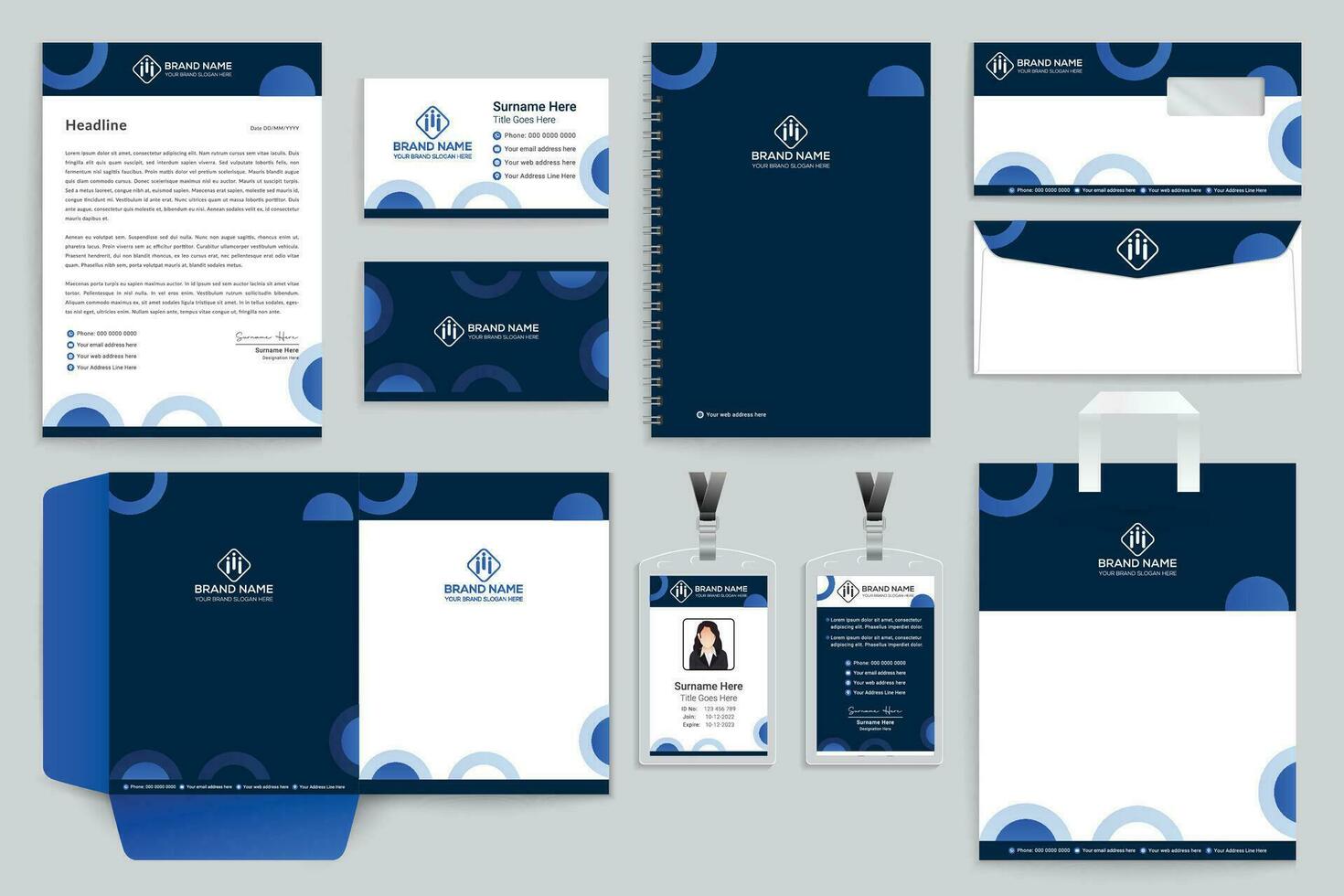 brand identity design vector