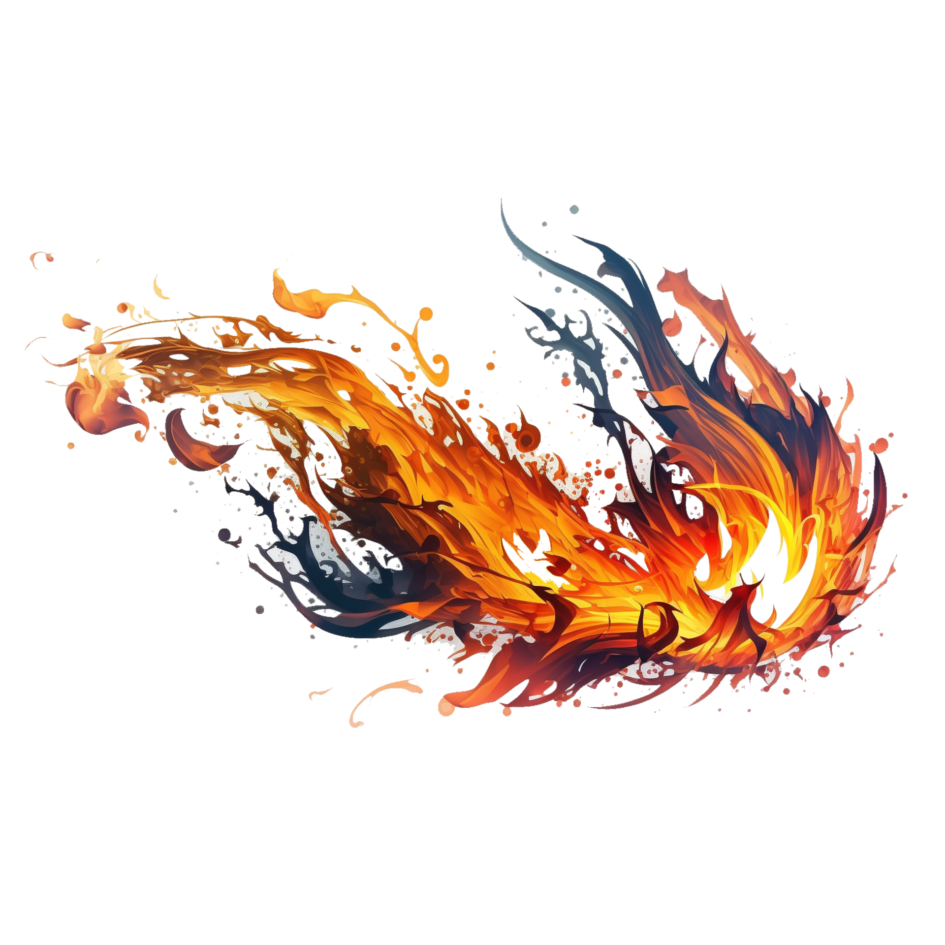 Free vector a fire ai generated 27136546 PNG