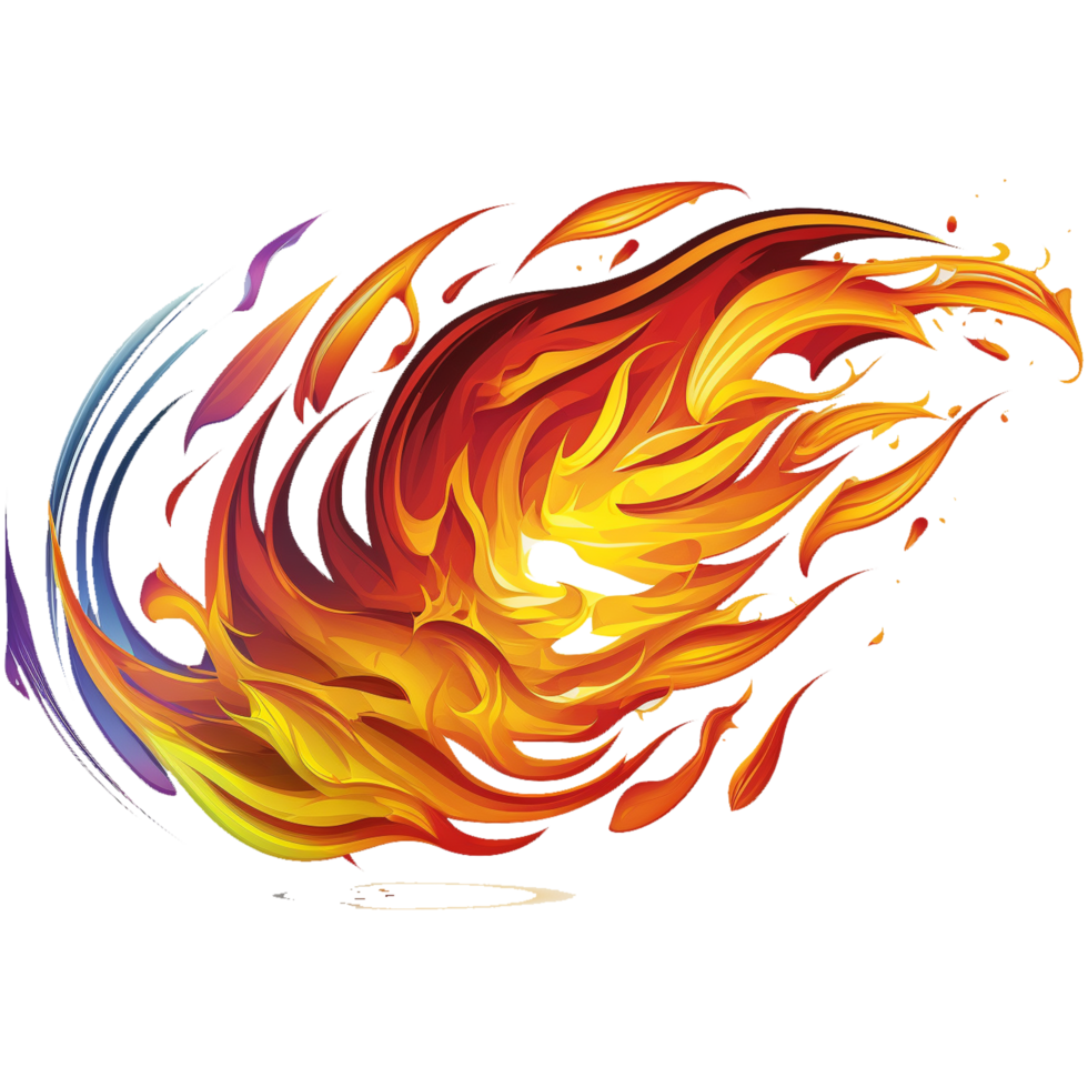 vector a fire  ai generated png