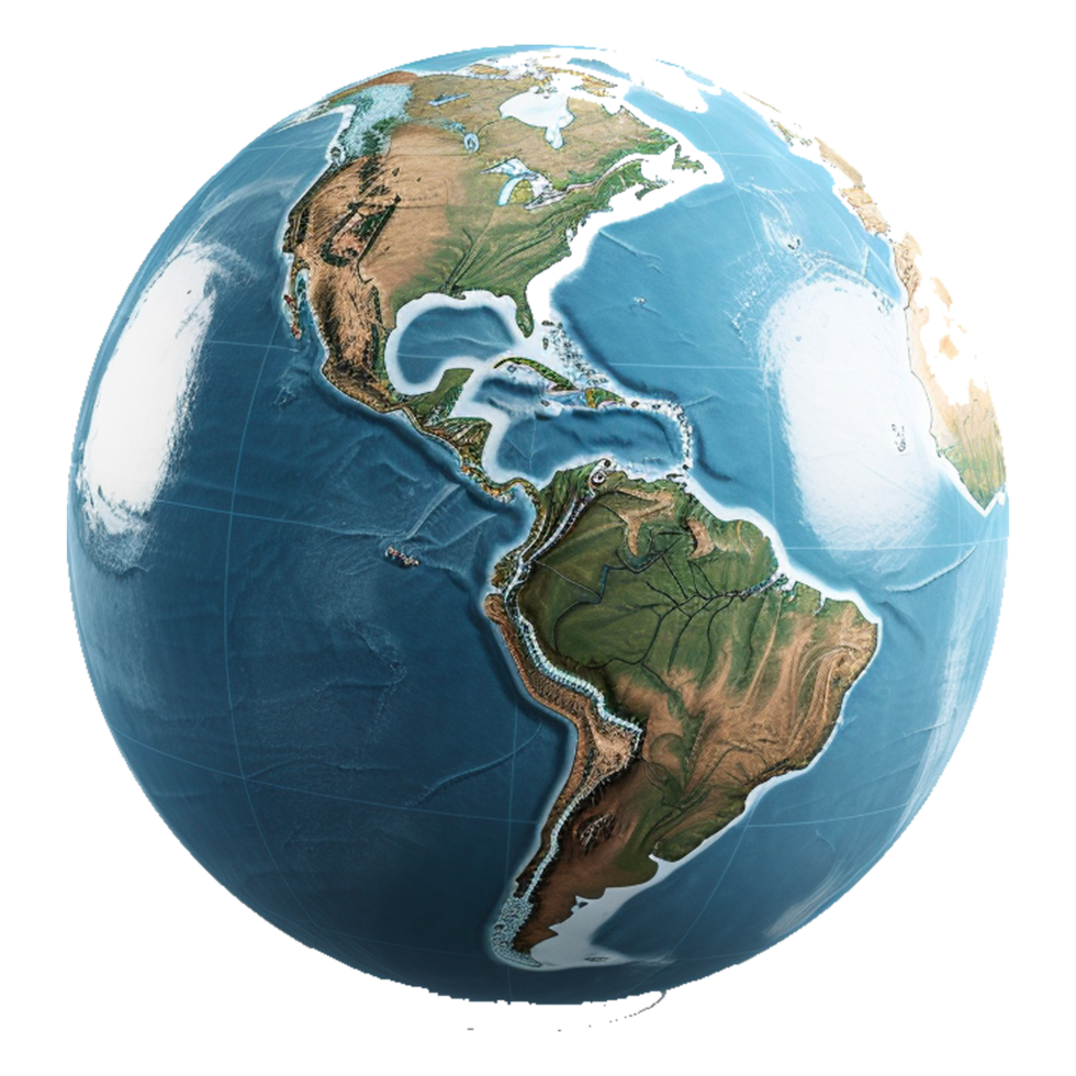 earth globe ai generated png