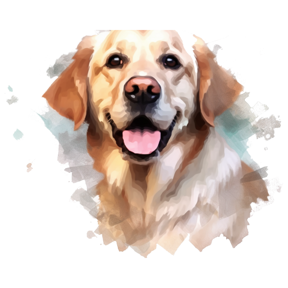 chien sur transparent Contexte ai généré png