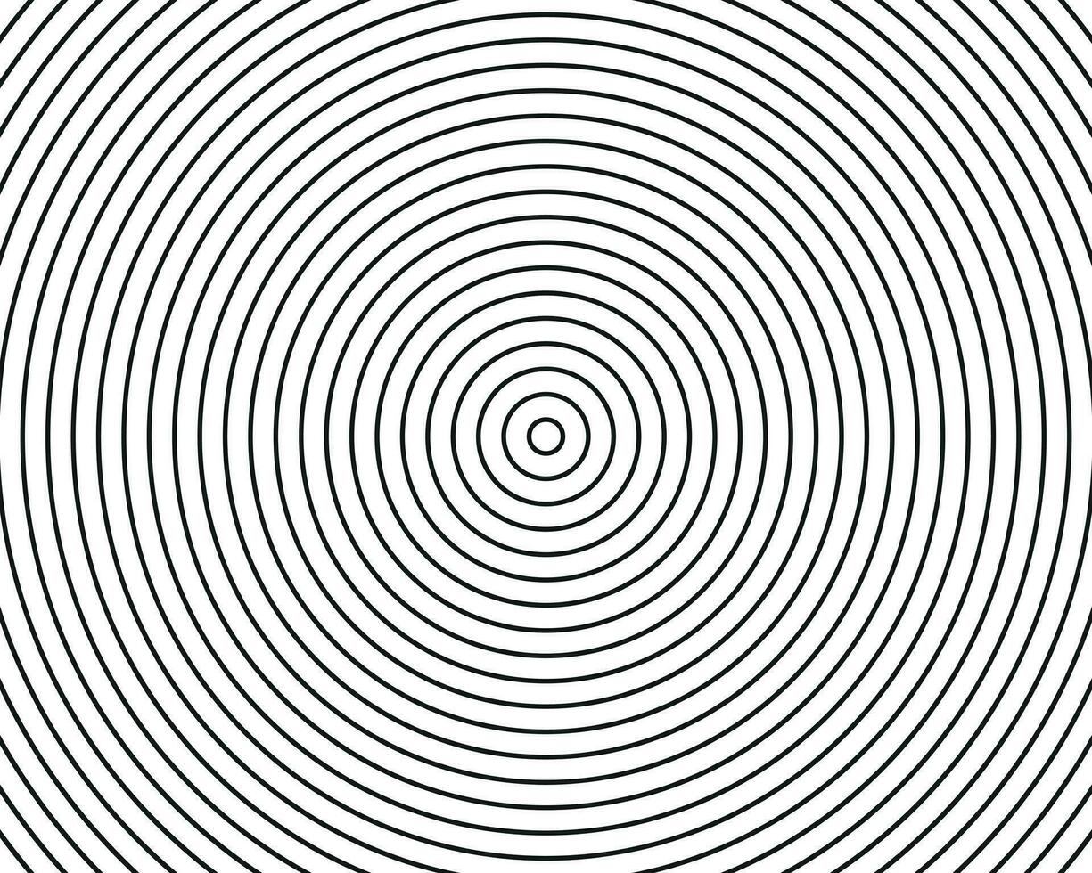 Concentric circle texture elements, spaced concentric circle, line in a circle concept, black circular pattern. vector