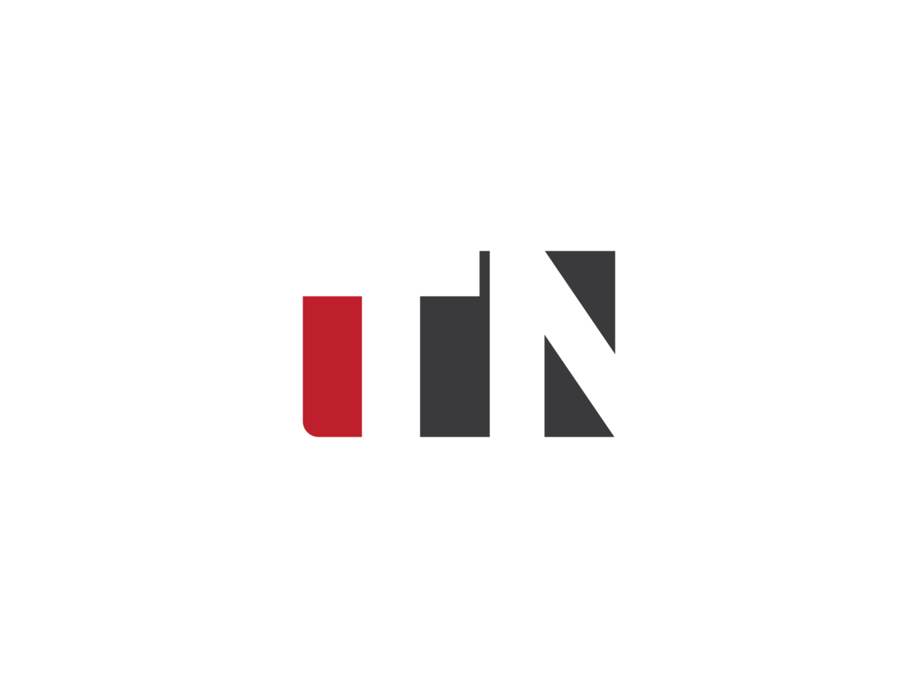 Modern Tn Png Logo Icon, Minimalist Square Png Shape TN Logo Letter Design