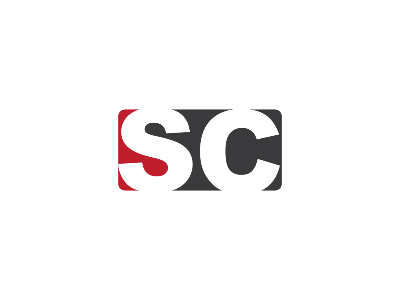 Alphabet Square Sc Logo Image, Creative Shape SC Logo Icon Vector