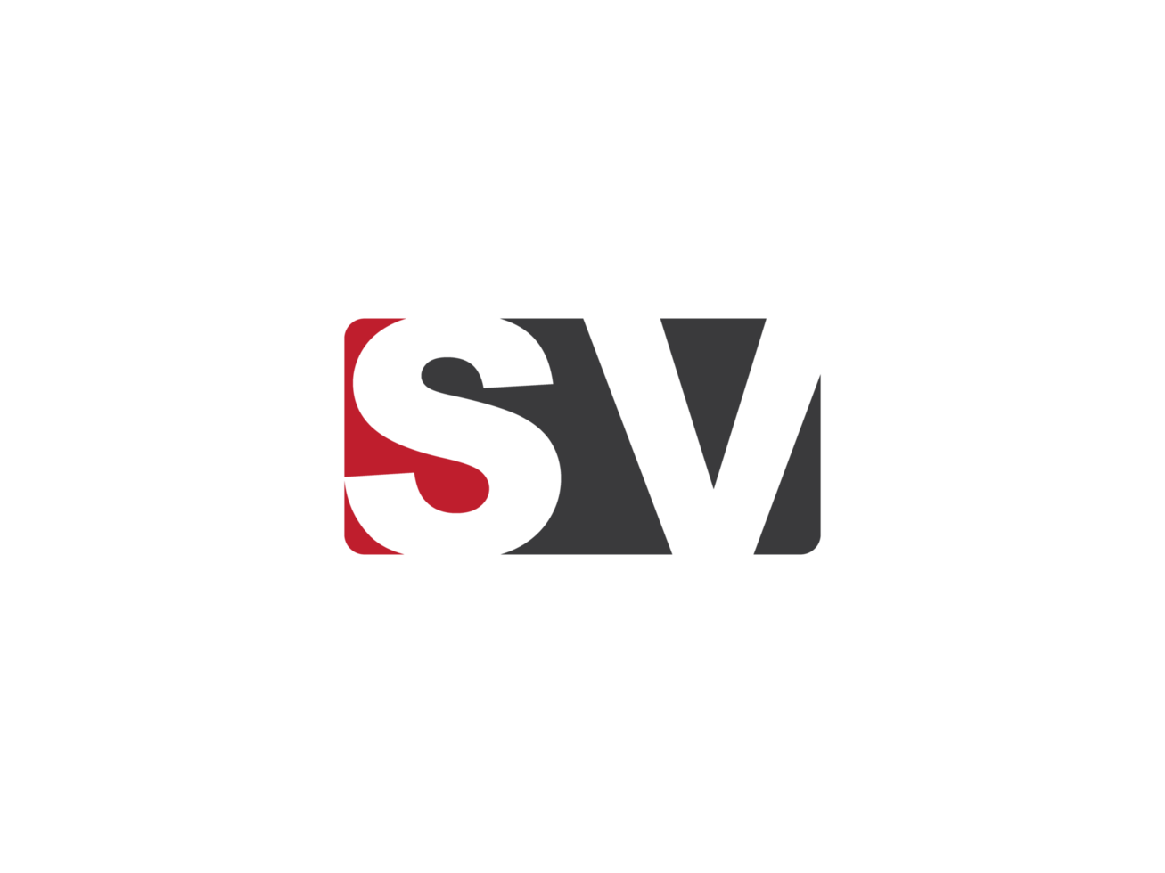 Alphabet Square Sv Logo Image, Creative Shape SV Logo Icon Vector png