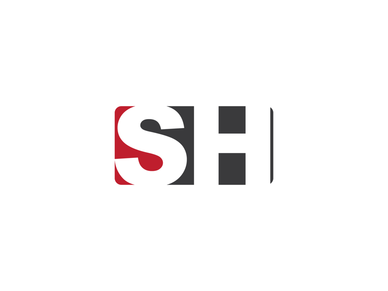 Alphabet Square Sh Logo Image, Creative Shape SH Logo Icon Vector png
