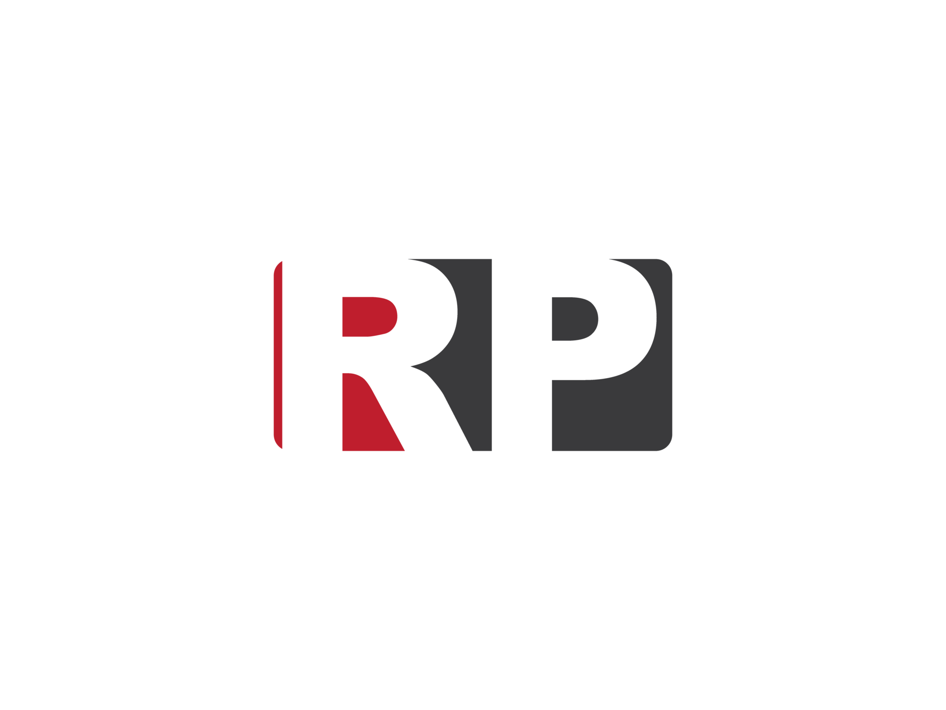 Square Shape Rp Initial Luxury Png Logo, Unique Png RP Logo Letter