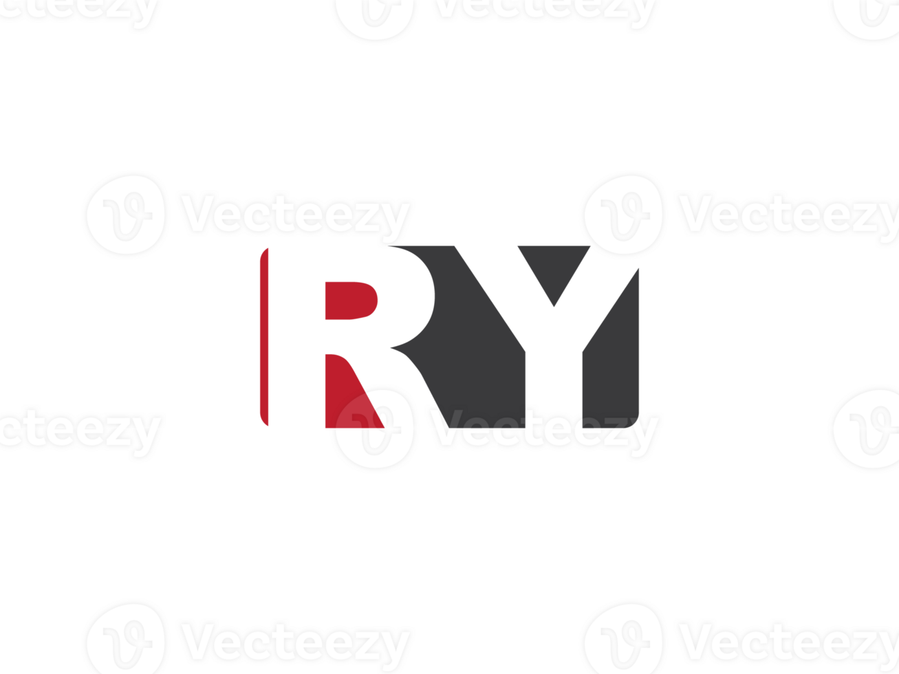 Square Shape Ry Initial Luxury Png Logo, Unique Png RY Logo Letter Design