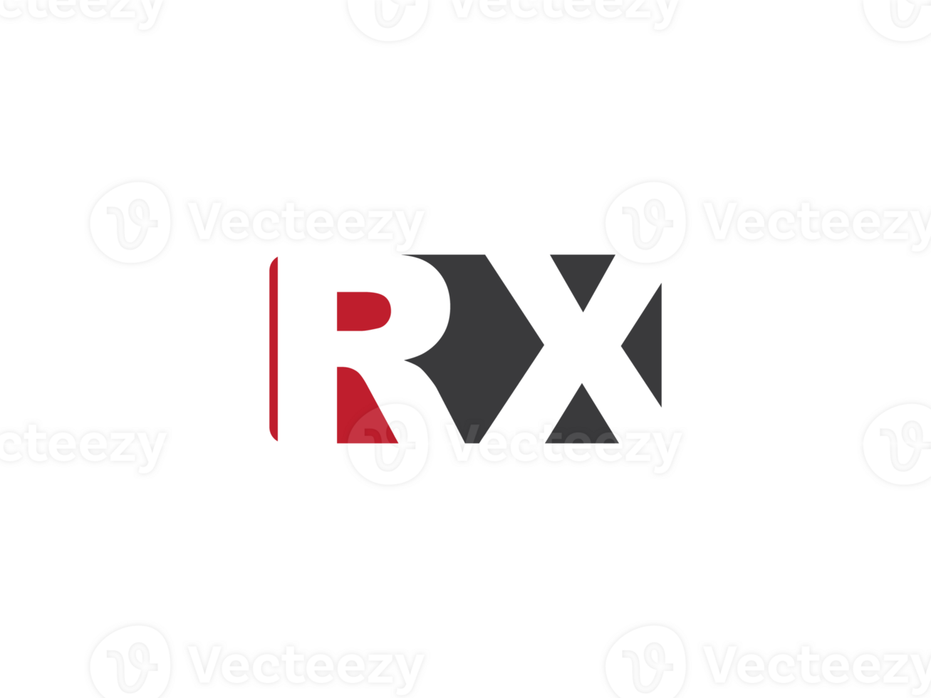 Square Shape Rx Initial Luxury Png Logo, Unique Png RX Logo Letter
