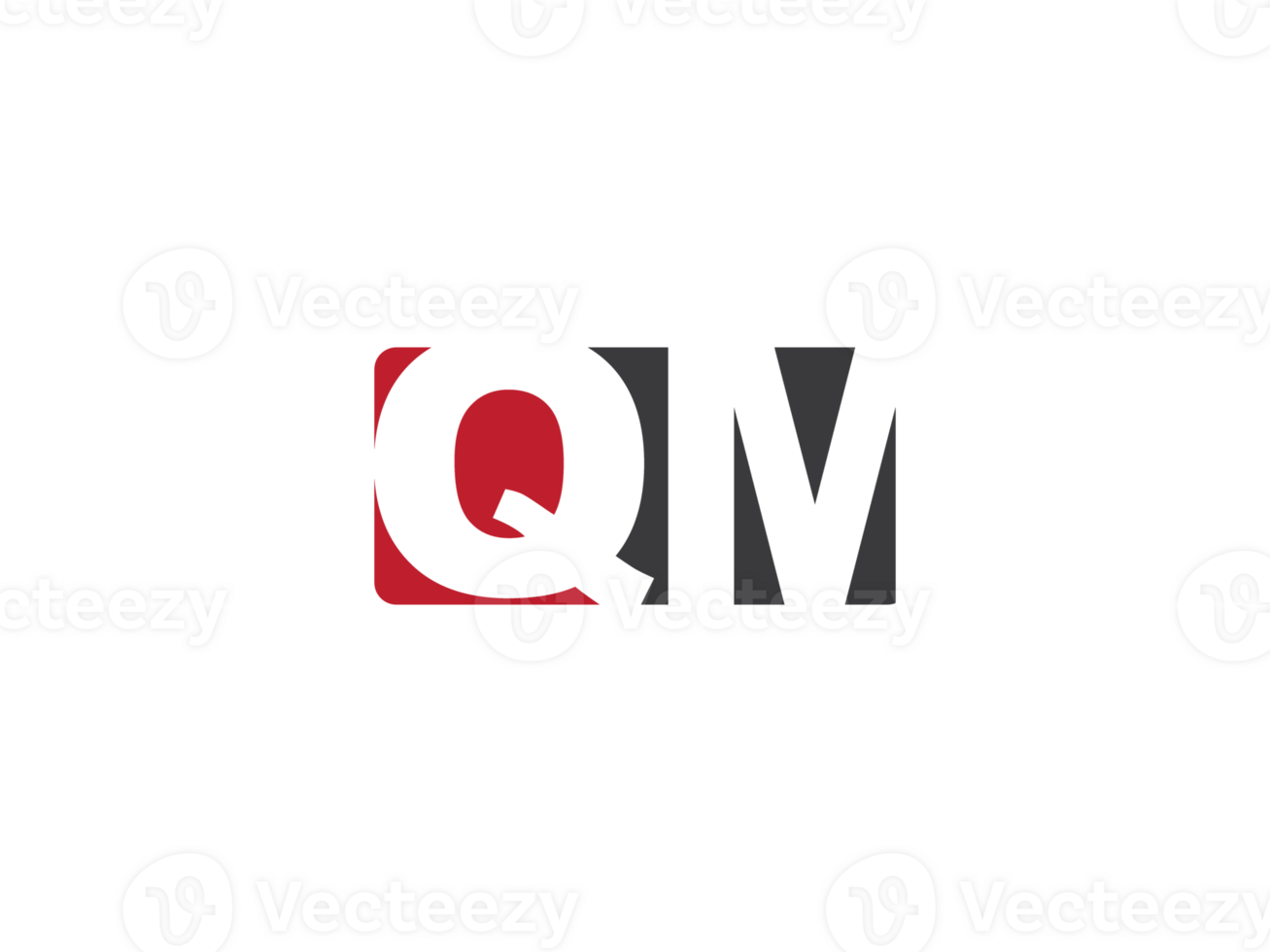 Monogram Png Qm Logo Letter, Creative Square Shape QM Business Logo Png