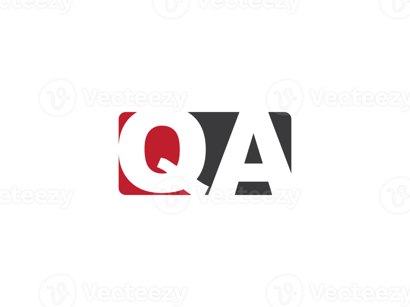 Monogram Png Qa Logo Letter, Creative Square Shape QA Business Logo Png