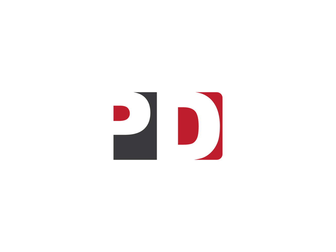 Monogram Square Shape Pd Logo Png , Alphabet PD Logo Letter Vector Icon